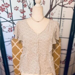 Urban Romantics Short Sleeve Blouse